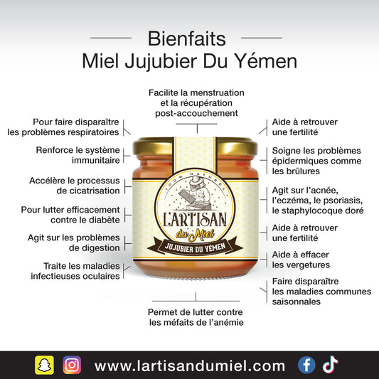 Miel du jujubier Du Yémen