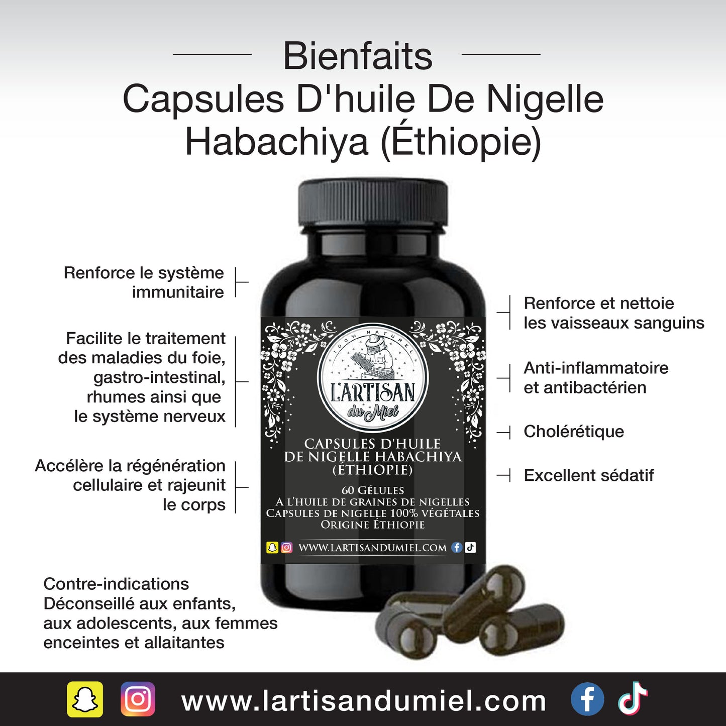Capsules De Nigelle Habachiya Ethiopie
