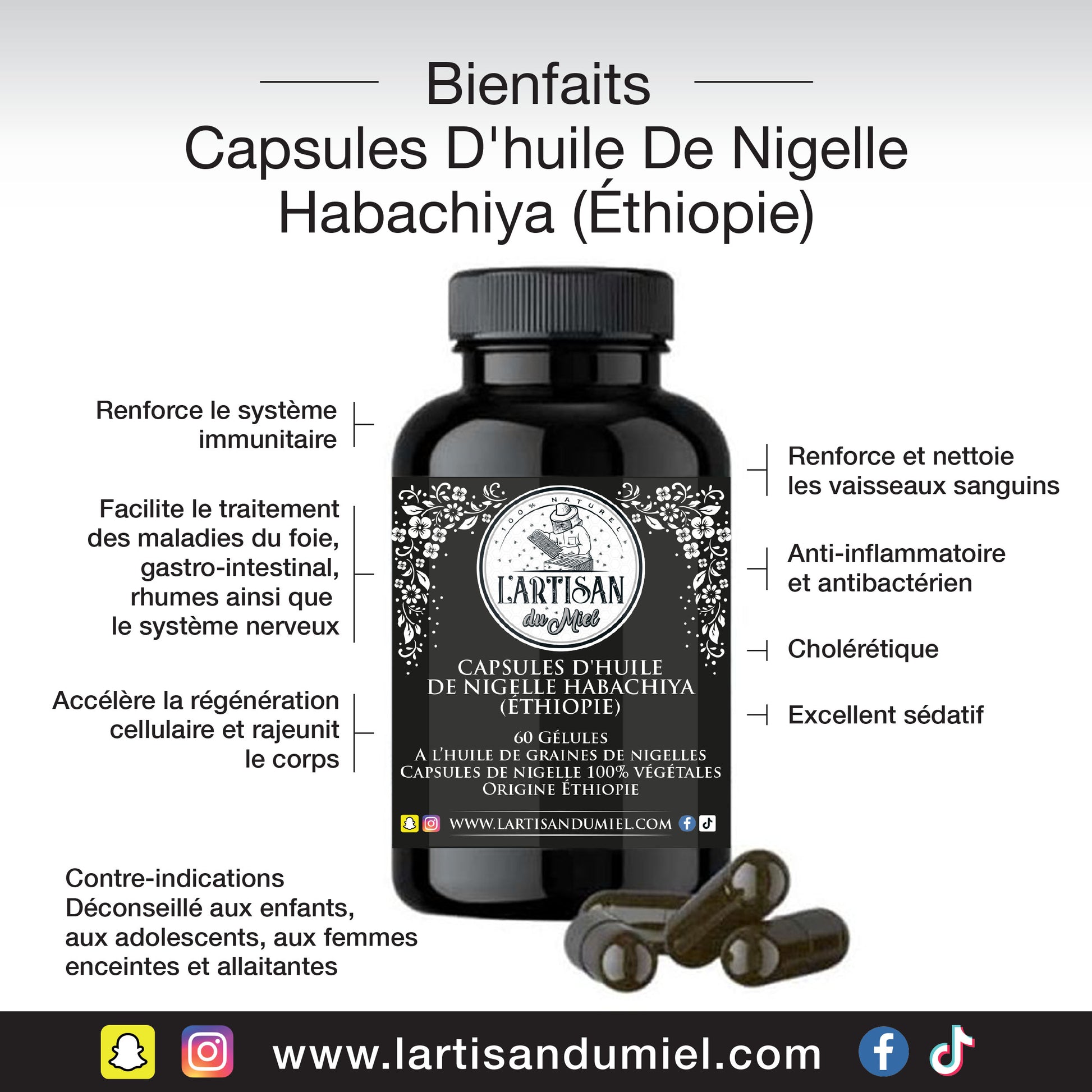 Capsules De Nigelle Habachiya Ethiopie