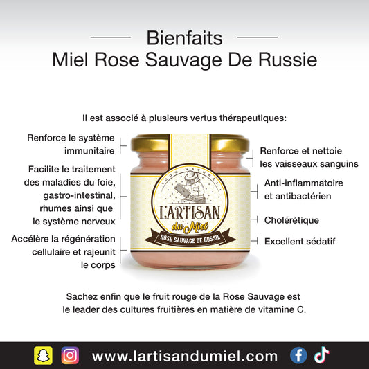 Miel Rose de Russie